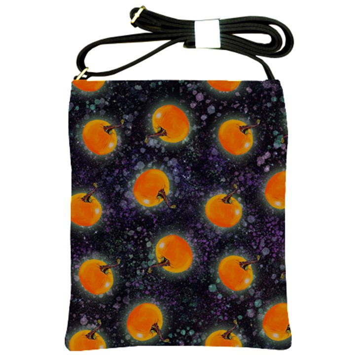 Space Pumpkins Shoulder Sling Bag