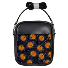 Space Pumpkins Girls Sling Bag by SychEva