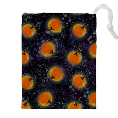 Space Pumpkins Drawstring Pouch (4xl) by SychEva