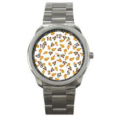 Oak Leaves And Acorns Sport Metal Watch by SychEva