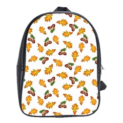 Oak Leaves And Acorns School Bag (large) by SychEva