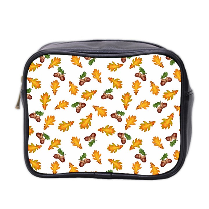 Oak Leaves And Acorns Mini Toiletries Bag (Two Sides)