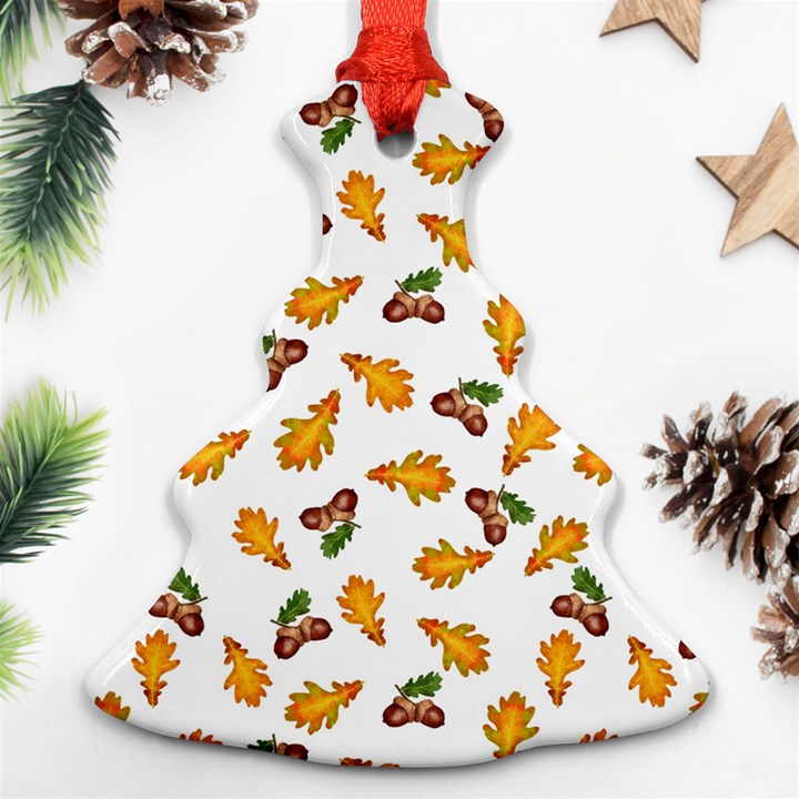 Oak Leaves And Acorns Ornament (Christmas Tree) 