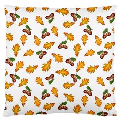 Oak Leaves And Acorns Large Cushion Case (one Side) by SychEva