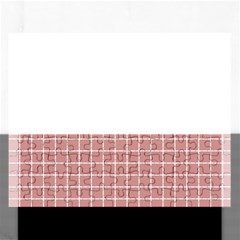 Abstrait Carreaux Rose/blanc Rectangular Jigsaw Puzzl by kcreatif