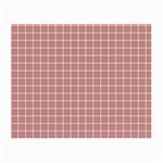 Abstrait carreaux rose/blanc Small Glasses Cloth (2 Sides) Front