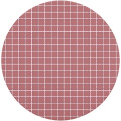 Abstrait carreaux rose/blanc UV Print Round Tile Coaster