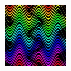 Abstract Rainbow Curves Pattern Medium Glasses Cloth (2 Sides) by Casemiro