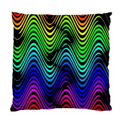 Abstract Rainbow Curves Pattern Standard Cushion Case (one Side)