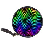 Abstract rainbow curves pattern Classic 20-CD Wallets Front