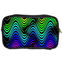 Abstract Rainbow Curves Pattern Toiletries Bag (one Side) by Casemiro