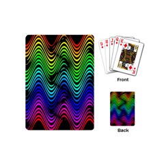 Abstract Rainbow Curves Pattern Playing Cards Single Design (mini)