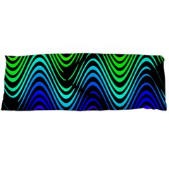 Abstract Rainbow Curves Pattern Body Pillow Case (dakimakura) by Casemiro