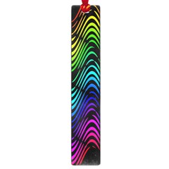 Abstract Rainbow Curves Pattern Large Book Marks by Casemiro