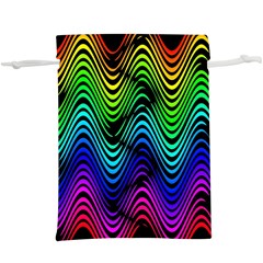 Abstract Rainbow Curves Pattern  Lightweight Drawstring Pouch (xl) by Casemiro