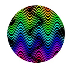 Abstract Rainbow Curves Pattern Mini Round Pill Box (pack Of 3) by Casemiro