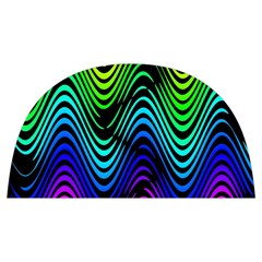 Abstract rainbow curves pattern Anti scalding pot cap