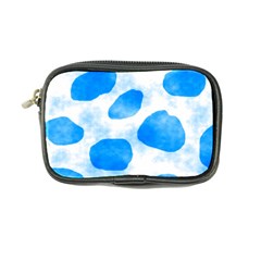 Cloudy Watercolor, Blue Cow Spots, Animal Fur Print Coin Purse by Casemiro