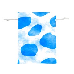 Cloudy Watercolor, Blue Cow Spots, Animal Fur Print Lightweight Drawstring Pouch (s) by Casemiro