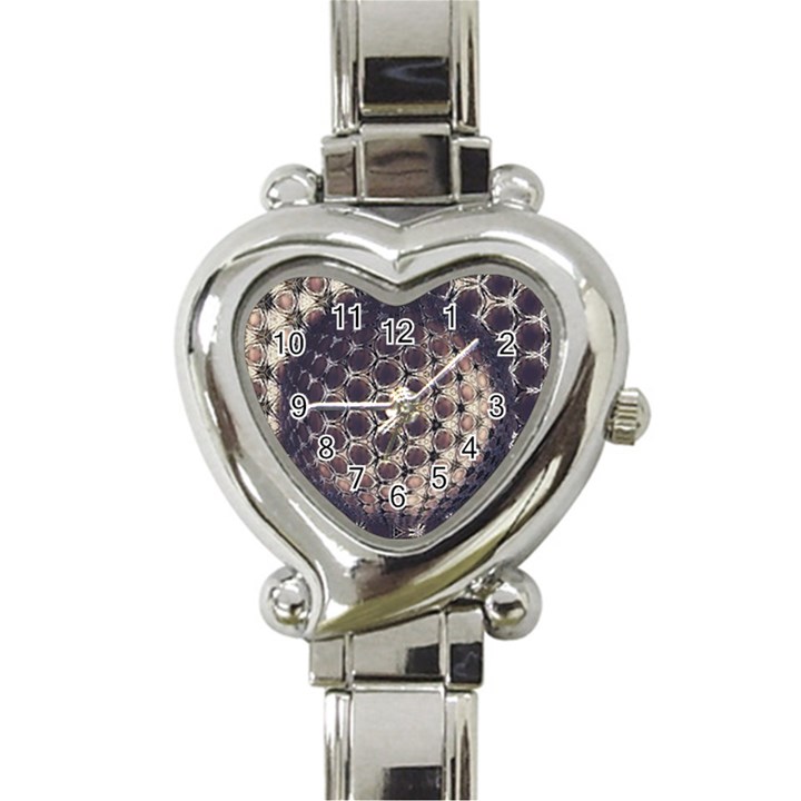 Trypophobia Heart Italian Charm Watch