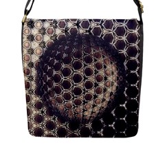 Trypophobia Flap Closure Messenger Bag (l) by MRNStudios