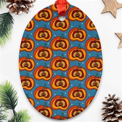 Pumpkin In Pumpkin Oval Ornament (two Sides) by SychEva