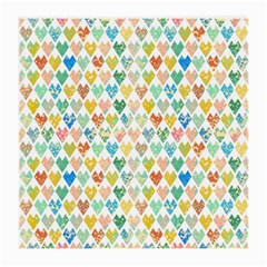 Multicolored Hearts Medium Glasses Cloth (2 Sides) by SychEva