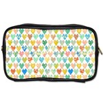 Multicolored Hearts Toiletries Bag (One Side) Front