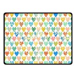 Multicolored Hearts Fleece Blanket (Small) 50 x40  Blanket Front