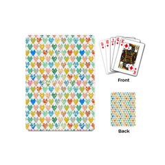 Multicolored Hearts Playing Cards Single Design (mini) by SychEva