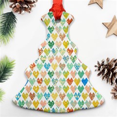 Multicolored Hearts Ornament (christmas Tree)  by SychEva