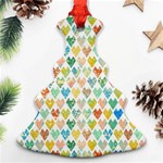 Multicolored Hearts Ornament (Christmas Tree)  Front