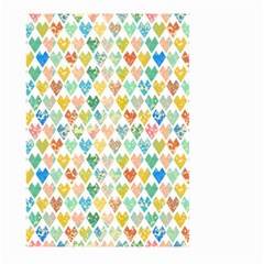 Multicolored Hearts Large Garden Flag (two Sides) by SychEva