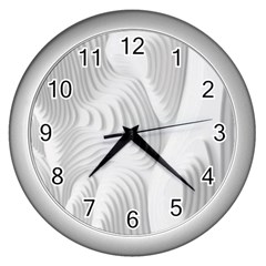 Illusion Waves Wall Clock (silver) by Sparkle