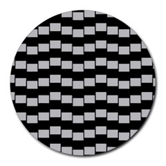 Illusion Blocks Round Mousepads