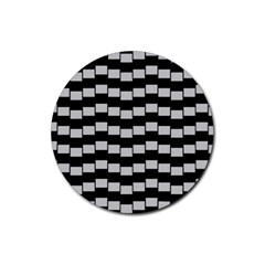 Illusion Blocks Rubber Round Coaster (4 Pack) by Sparkle