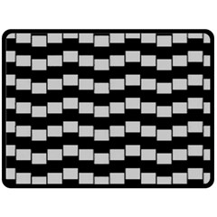 Illusion Blocks Double Sided Fleece Blanket (large) 