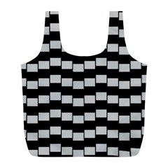 Illusion Blocks Full Print Recycle Bag (l) by Sparkle