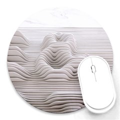 Illusion Waves Round Mousepads by Sparkle