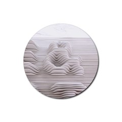 Illusion Waves Rubber Coaster (round)