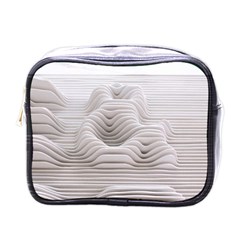 Illusion Waves Mini Toiletries Bag (one Side) by Sparkle