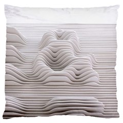 Illusion Waves Large Cushion Case (one Side) by Sparkle