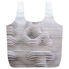 Illusion Waves Full Print Recycle Bag (xxxl) by Sparkle