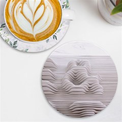 Illusion Waves Uv Print Round Tile Coaster by Sparkle