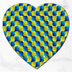 Illusion Waves Pattern Jigsaw Puzzle (heart) by Sparkle