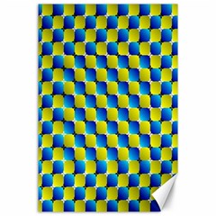 Illusion Waves Pattern Canvas 24  X 36  by Sparkle