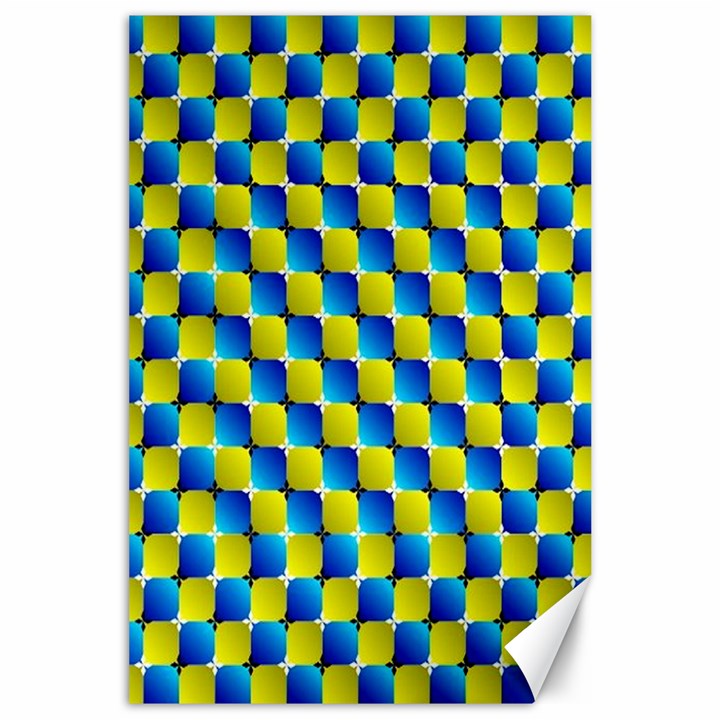 Illusion Waves Pattern Canvas 24  x 36 