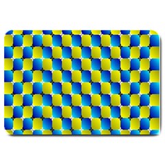 Illusion Waves Pattern Large Doormat  by Sparkle