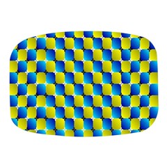 Illusion Waves Pattern Mini Square Pill Box