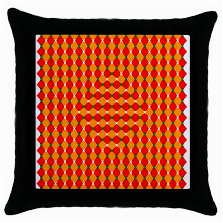 Illusion Blocks Pattern Throw Pillow Case (Black)